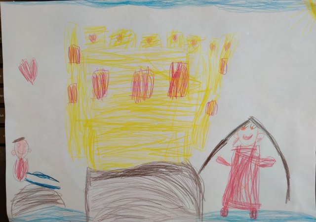 Rysunek dziecka "Królowa Bałtyku"